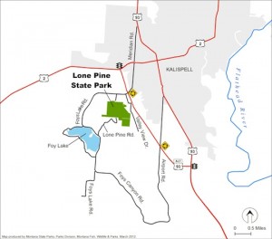 Lone Pine State Park map